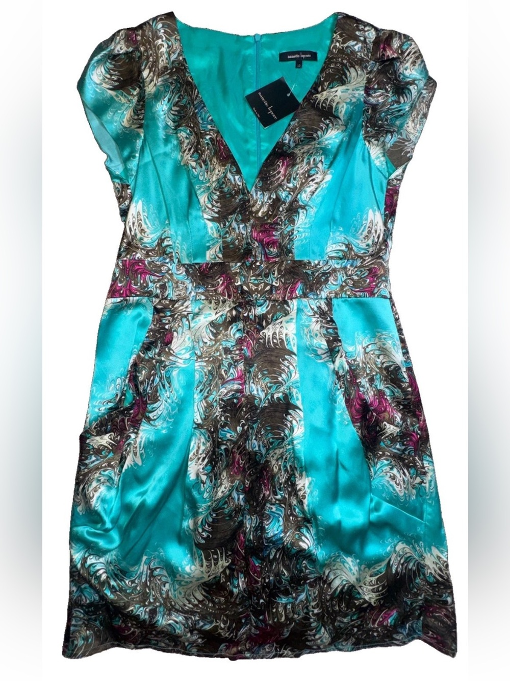 Nanette Lepore Turquoise Multicolor Printed One-Piece